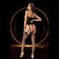 Lapdance Key Hole Suspender Hose Bodystocking Black Size OS