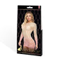 Lapdance Pink Dusk Long Sleeve Mini Dress Cream/Pink  Size OS