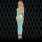 Lapdance Blue Horizon Maxi Dress Blue Size OS