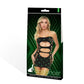 Lapdance Midnight Diamond Cutout Mini Dress Black with Glow In Dark Pattern - Size OS