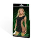 Lapdance Glowing Gems Fencenet Mini Dress Black with Glow In Dark Pattern - Size OS