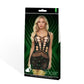 Lapdance Shattered Sparkle Mini Dress Black with Glow In Dark Pattern - Size OS