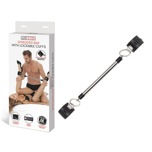 Lux Fetish Spreader Bar With Lockable Cuffs
