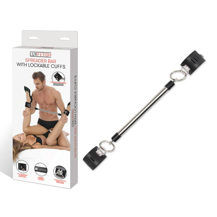 Lux Fetish Spreader Bar With Lockable Cuffs