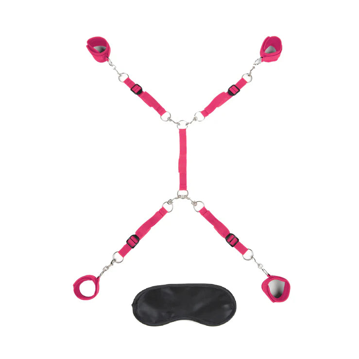 Lux Fetish 7 PC Bed Spreader Hot Pink