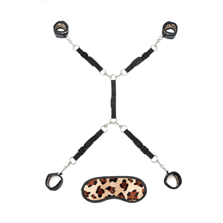 Lux Fetish 7 PC Bed Spreader Leopard Print
