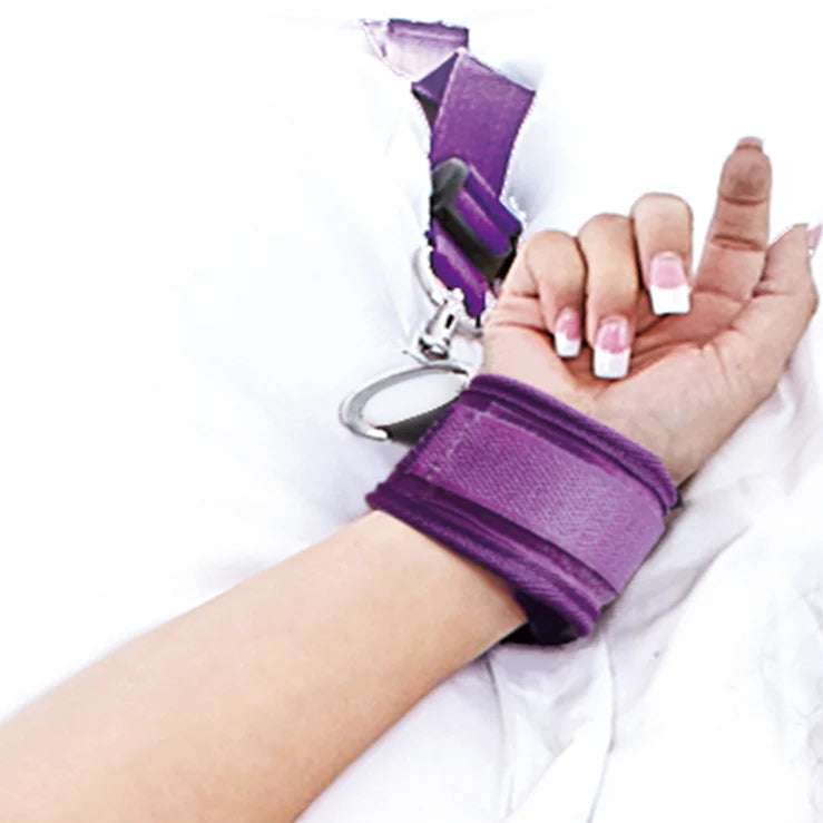 Lux Fetish 7 PC Bed Spreader Purple