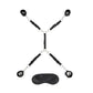 Lux Fetish 7 PC Bed Spreader Black