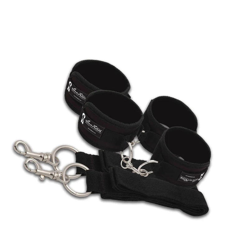 Lux Fetish 7 PC Bed Spreader Black