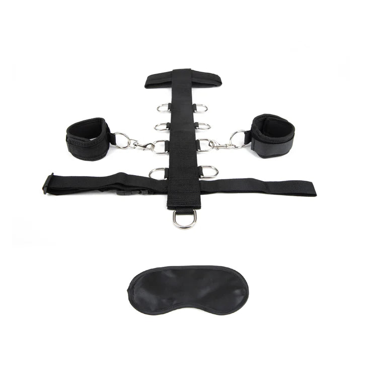 Lux Fetish 3PC Adjustable Neck & Wristraint Set