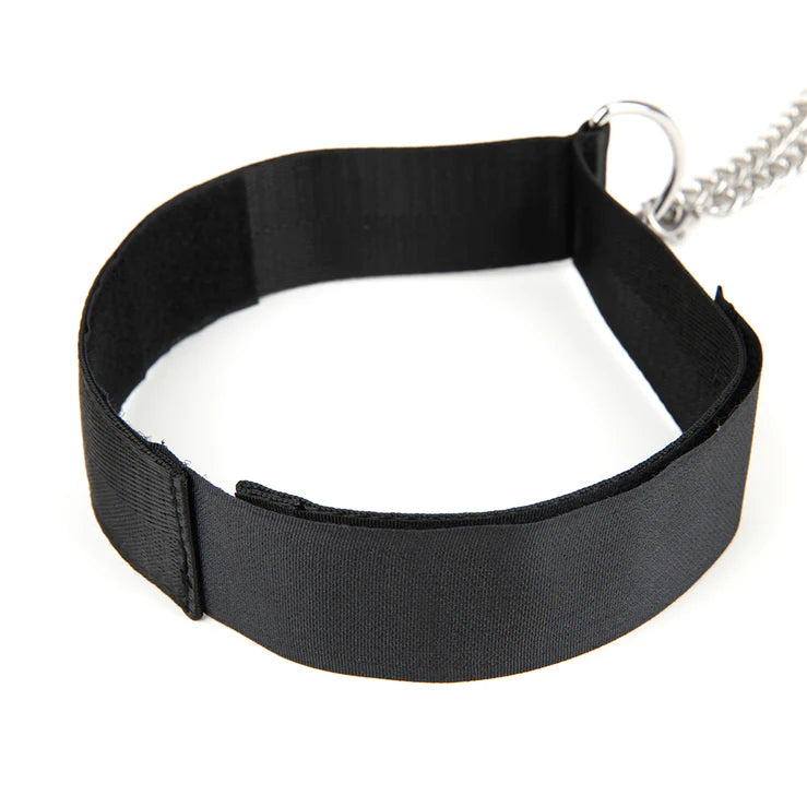 Lux Fetish Collar And Nipple Clips + Blindfold