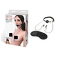 Lux Fetish Breathable Ball Gag With Nipple Chain + Blindfold
