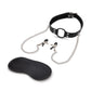 Lux Fetish Open Mouth Gag With Nipple Clips