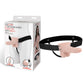 Lux Fetish 6" Rechargeable Strap-on With Balls - Flesh