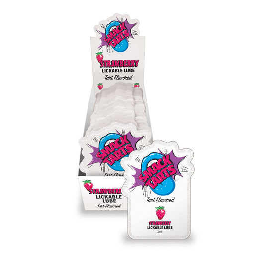 Smack Tarts Strawberry Lickable Lube Sachets 3ml - Display of 36