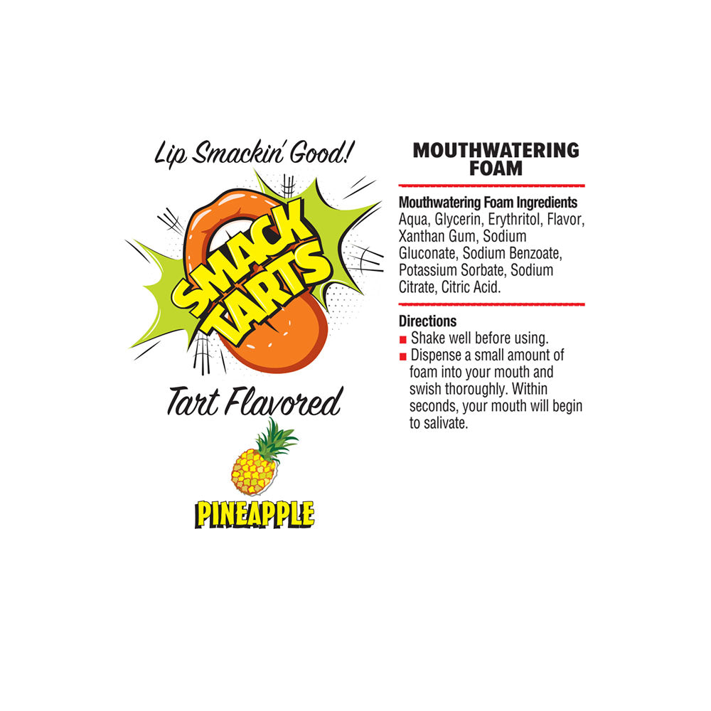 Smack Tarts Mouthwatering Foam - Sour Pineapple Oral Lubricant 80ml
