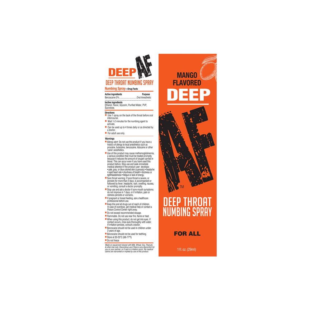 Little Genie | Deep AF - Mango Flavoured Deep Throat Spray 29ml