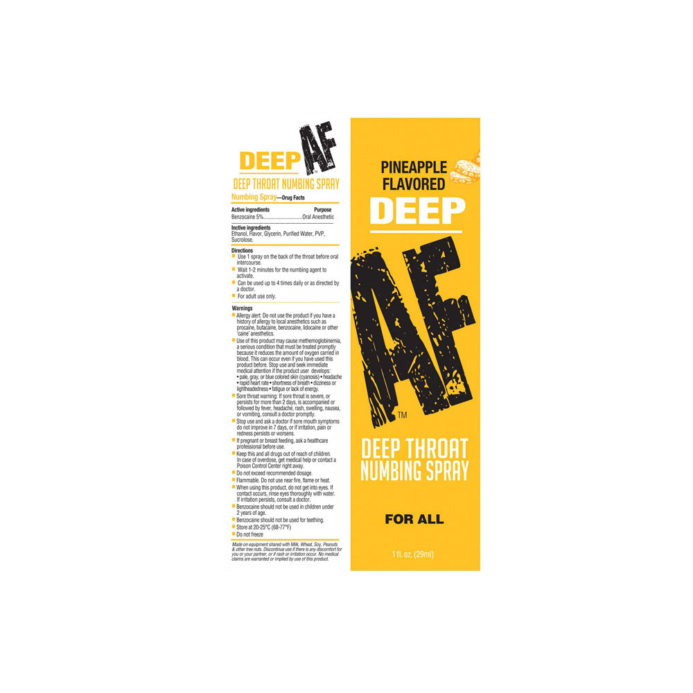 Little Genie | Deep AF - Pineapple Flavoured Deep Throat Spray 29ml