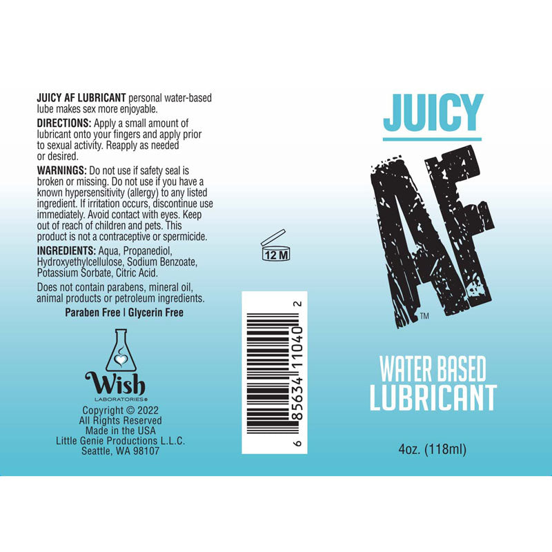 Little Genie | Juicy AF Water Based Lubricant 118ml