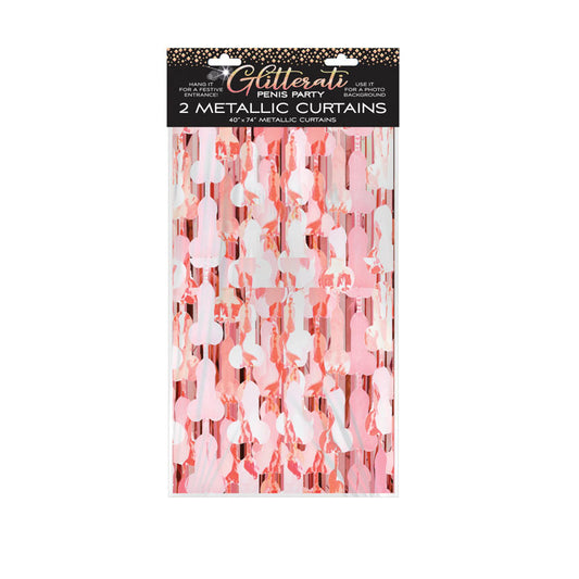 Little Genie | Glitterati - Penis Foil Curtains