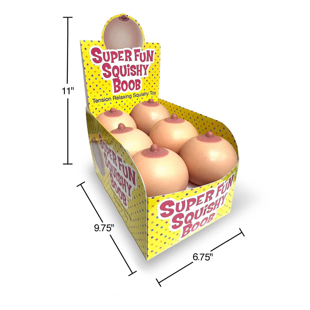 Little Genie | Super Fun Squishy Boobs - Boobie Stress Balls - Counter Display of 12