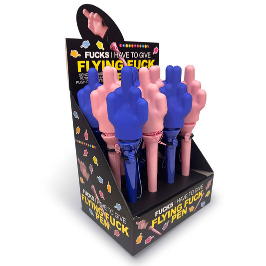 Little Genie | Fucks I Have To Give Flying Fuck Pens - Counter Display of 12