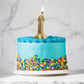 Little Genie | Glitterati Gold Glitter Penis Candle - Gold 10cm Penis Party Candle