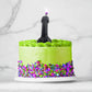 Little Genie | Glitterati Black Glitter Penis Candle - Black 10cm Penis Party Candle