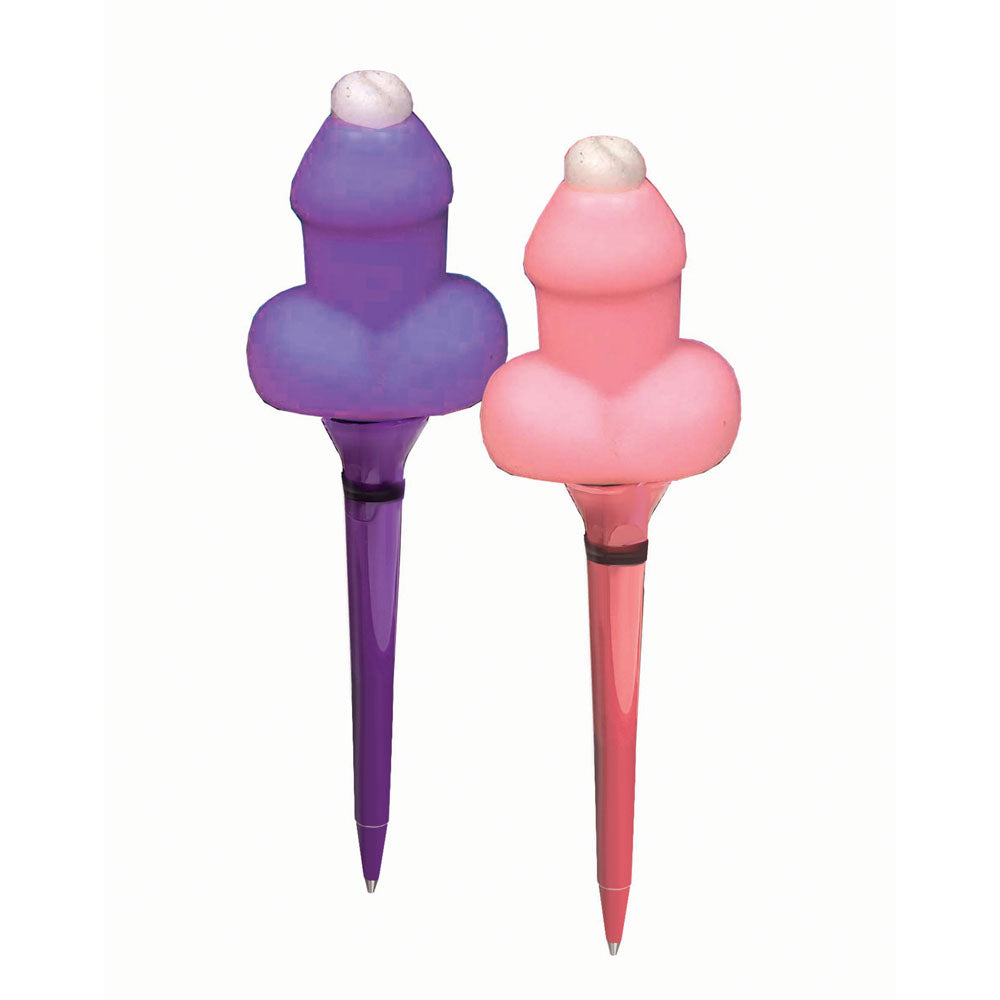Little Genie | Super Fun Bubble Blowing Penis Pens - Counter Display of 12