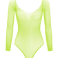 Love In Leather LIN008 Rhinestone Bodysuit One Size - MULTIPLE COLOURS