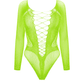 Love In Leather Rhinestone Bodysuit One Size - MULTIPLE COLOURS