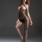 Cindy Love Crotchless Peek-A-Boo Bodysuit Black Size OS