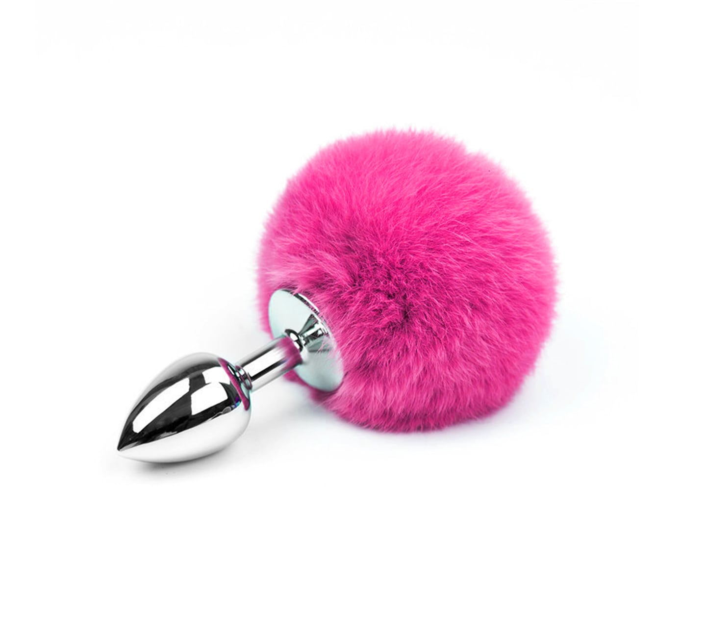 Love In Leather Bunny Tail Butt Plug - MULTIPLE COLOURS