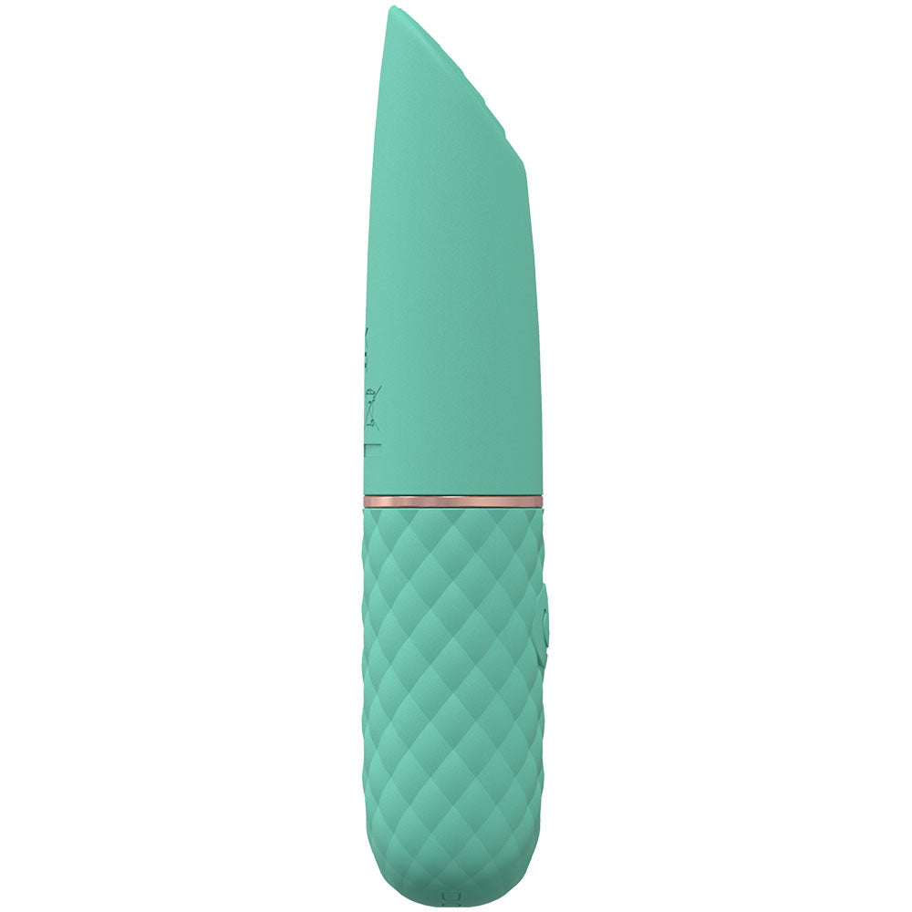 LOVELINE Beso - Green 10.6cm USB Rechargeable Mini Lipstick Vibrator