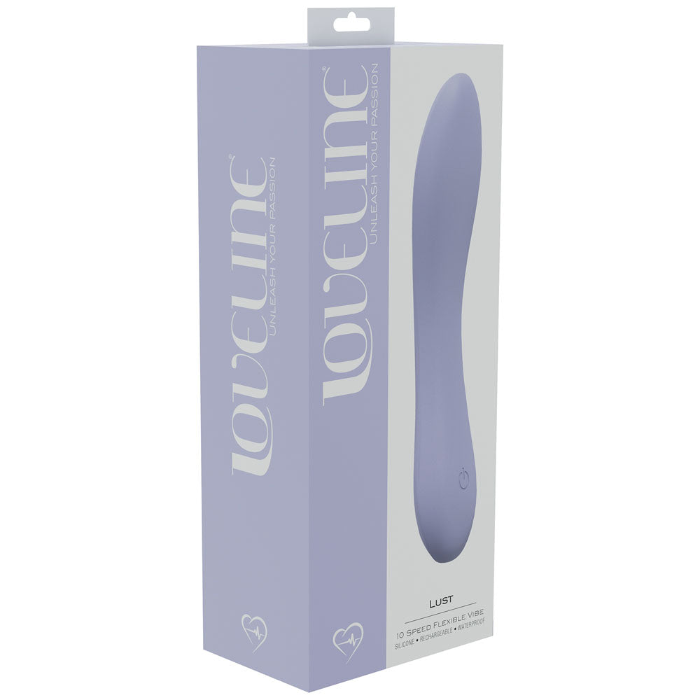 LOVELINE Lust - Lavender 17cm USB Rechargeable Vibrator