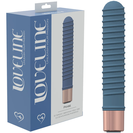 LOVELINE Poise - Blue 14.5cm USB Rechargeable Vibrator