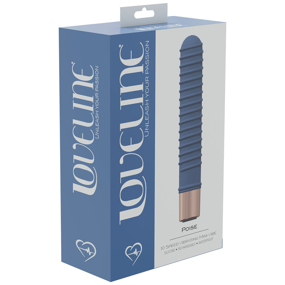 LOVELINE Poise - Blue 14.5cm USB Rechargeable Vibrator
