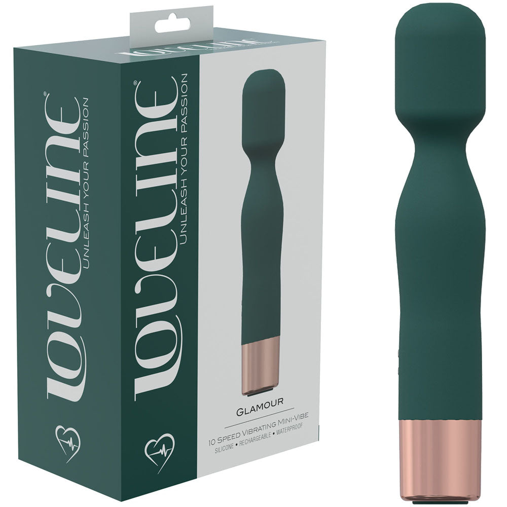 Shots Toys | LOVELINE Glamour - Mini Massage Wand Vibrator - Green