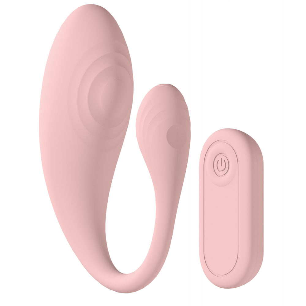 LOVELINE Wave - Pink C-Shaped G-Spot Massager Vibrator with Remote
