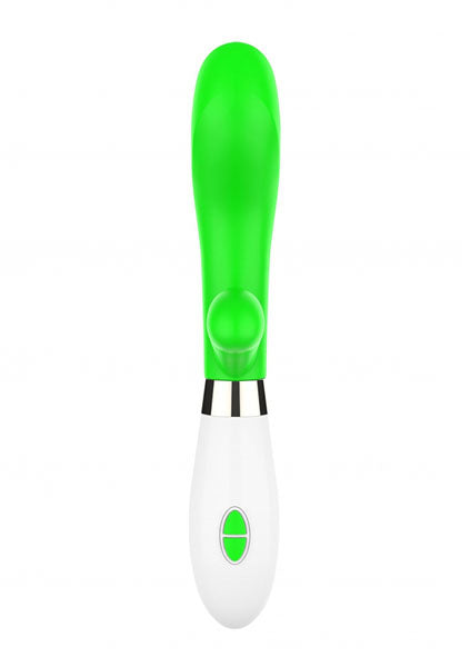 Shots Toys | Lumo Achilles Ultra Soft Silicone 10 Speeds Rabbit Vibrator Green