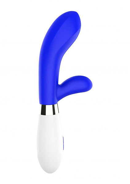 Shots Toys | Lumo Achilles Ultra Soft Silicone 10 Speeds Rabbit Vibrator Royal Blue