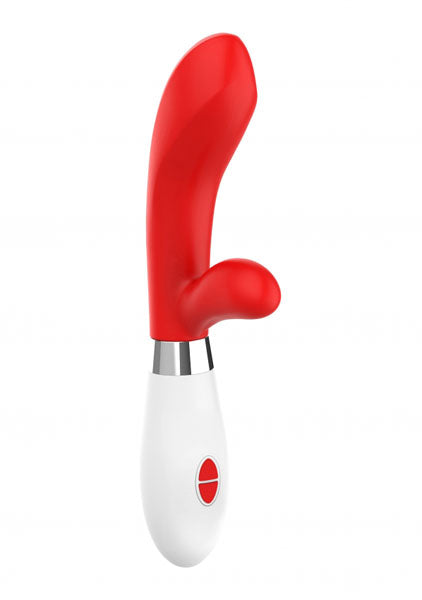 Shots Toys | Lumo Achilles Ultra Soft Silicone 10 Speeds Rabbit Vibrator Red