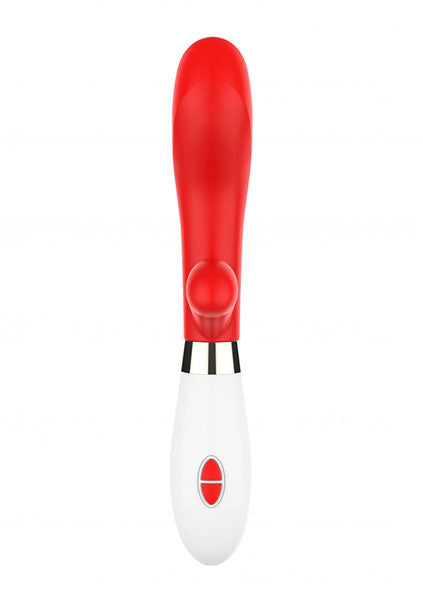 Shots Toys | Lumo Achilles Ultra Soft Silicone 10 Speeds Rabbit Vibrator Red