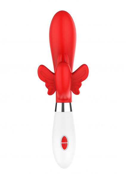 Shots Toys | Lumo Alexios Ultra Soft Silicone 10 Speeds Rabbit Vibrator Red