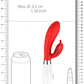 Shots Toys | Lumo Alexios Ultra Soft Silicone 10 Speeds Rabbit Vibrator Red
