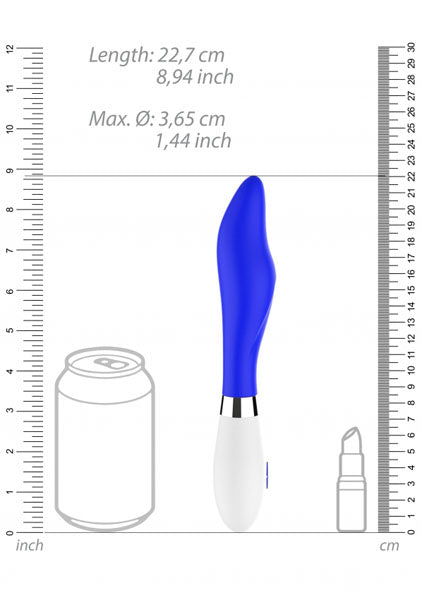 Shots Toys | Lumo Athamas Ultra Soft Silicone 10 Speeds Vibrator Royal Blue