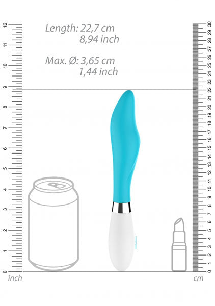 Shots Toys | Lumo Athamas Ultra Soft Silicone 10 Speeds Vibrator Turquoise