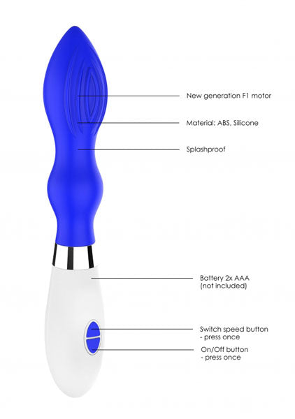 Shots Toys | Lumo Astraea Ultra Soft Silicone 10 Speeds Vibrator Royal Blue