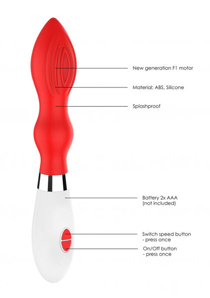 Shots Toys | Lumo Astraea Ultra Soft Silicone 10 Speeds Vibrator Red