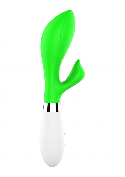 Shots Toys | Lumo Achelois Ultra Soft Silicone 10 Speeds Rabbit Vibrator Green